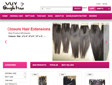 Tablet Screenshot of googlehair.com